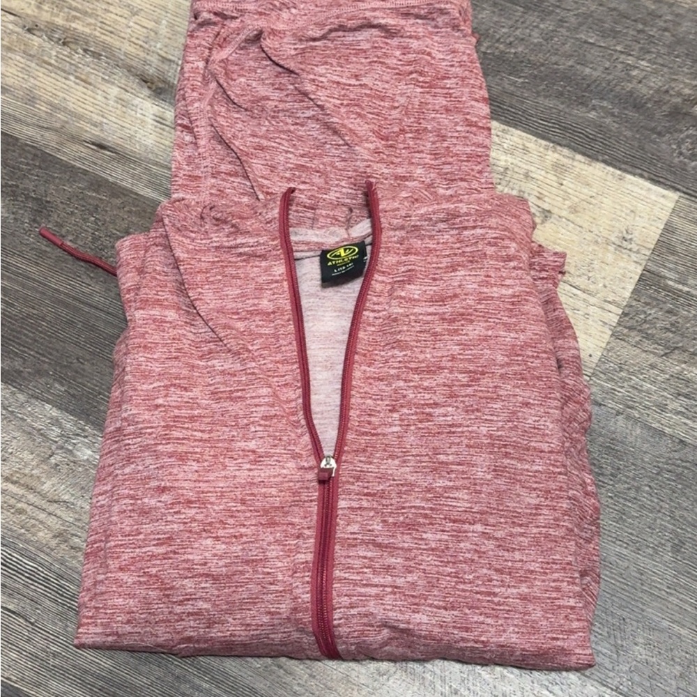 Athletic Works Maroon Zip-Up Outfit